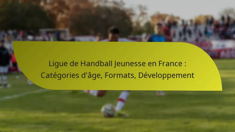 Ligue de Handball Jeunesse en France : Catégories d’âge, Formats, Développement