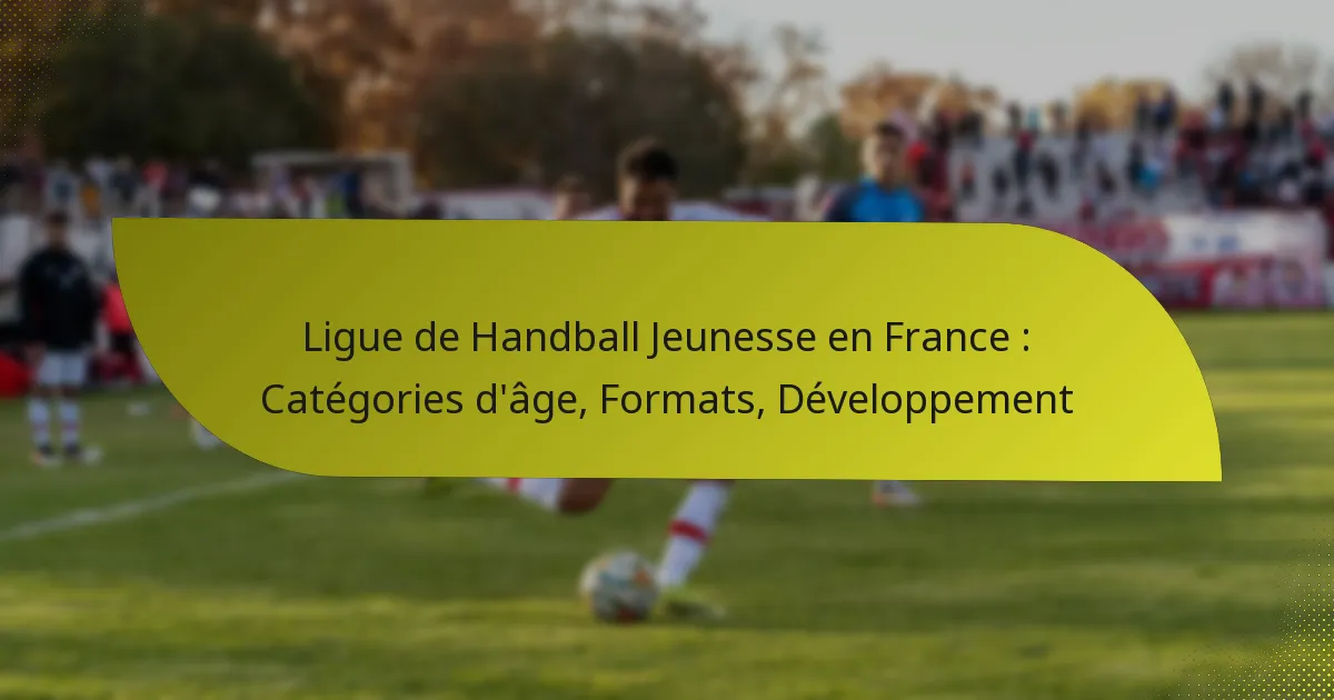 Ligue de Handball Jeunesse en France : Catégories d’âge, Formats, Développement