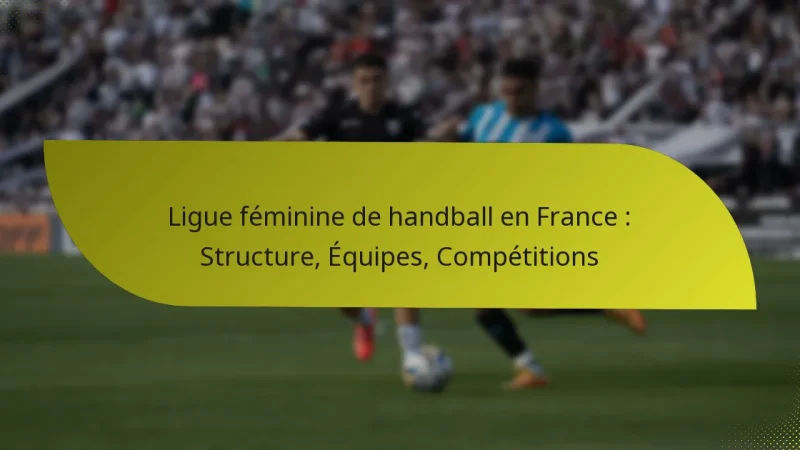 Ligue féminine de handball en France : Structure, Équipes, Compétitions