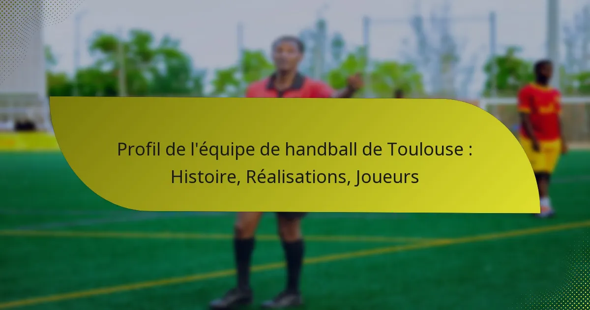 Profil de l’équipe de handball de Toulouse : Histoire, Réalisations, Joueurs